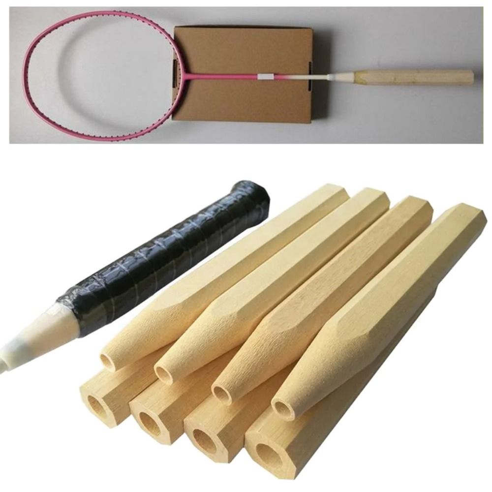 Badminton Grip - Kreatywny drewniany uchwyt na rączkę rakiety