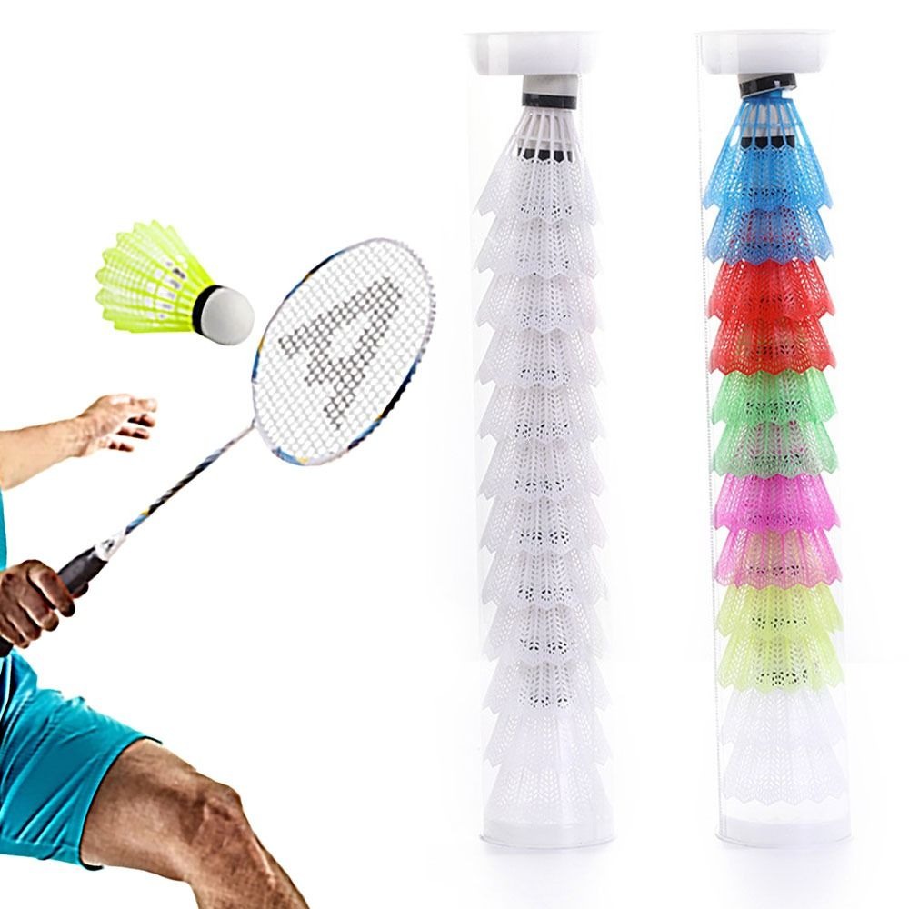 Feather Shuttlecock - 6/12 szt. Wiatroszczelny Badminton wielokolorowy piankowa