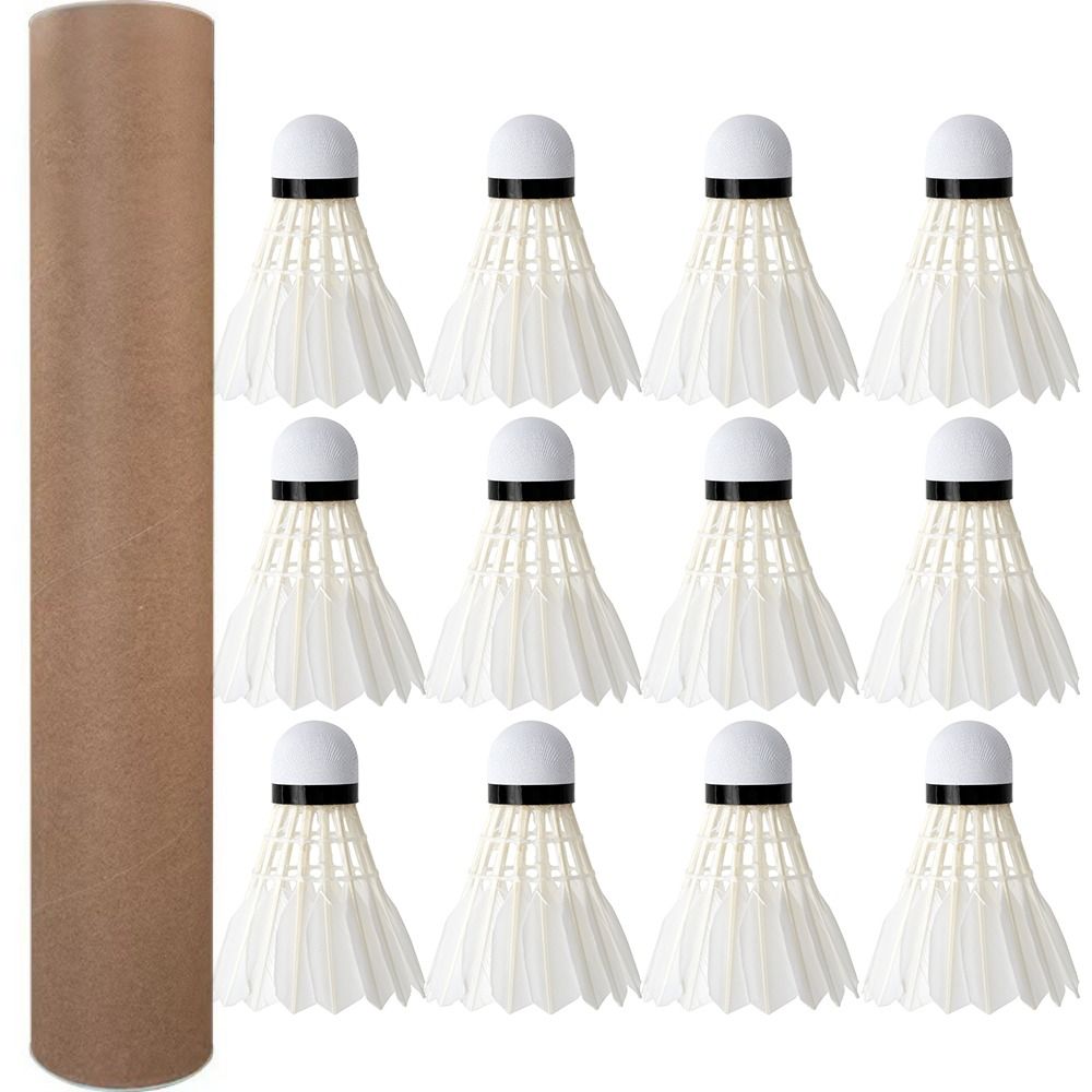 3/6/12 szt. Nowe białe lotki d – Feather Shuttlecock recenzja i cena